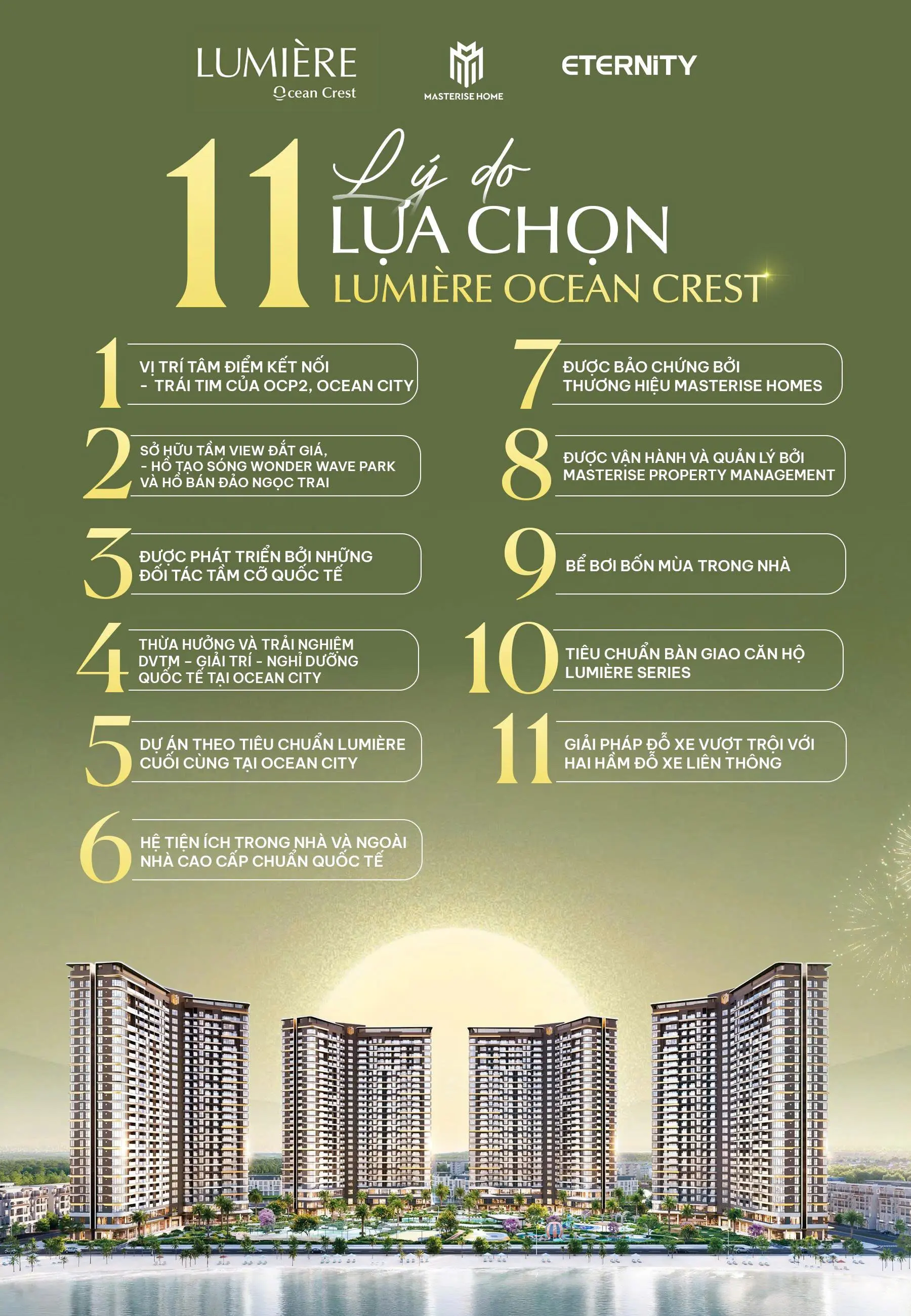 11 lí do lựa chọn LUMIERE Ocean Crest