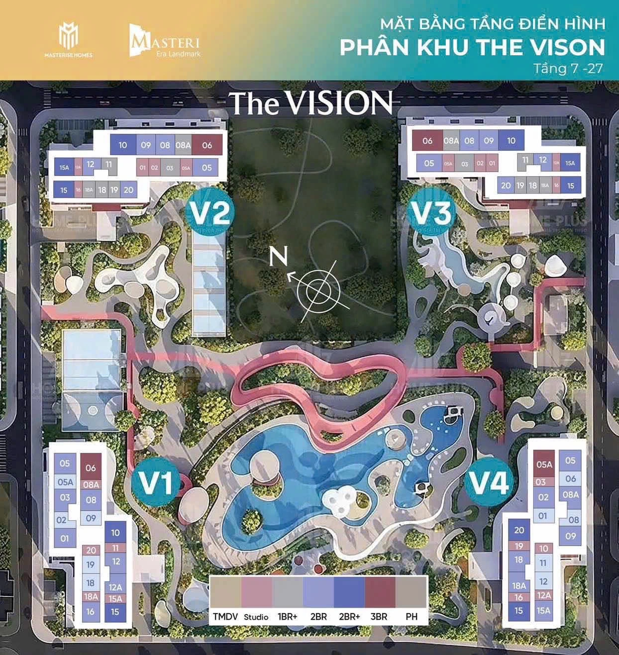 phân khu The Vision tại dự án Masteri Era Landmark