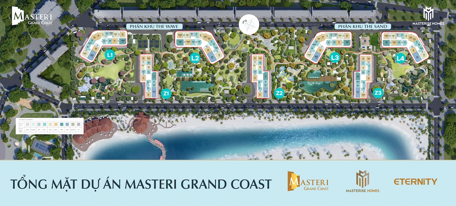 Tổng mặt dự án Masteri Grand Coast