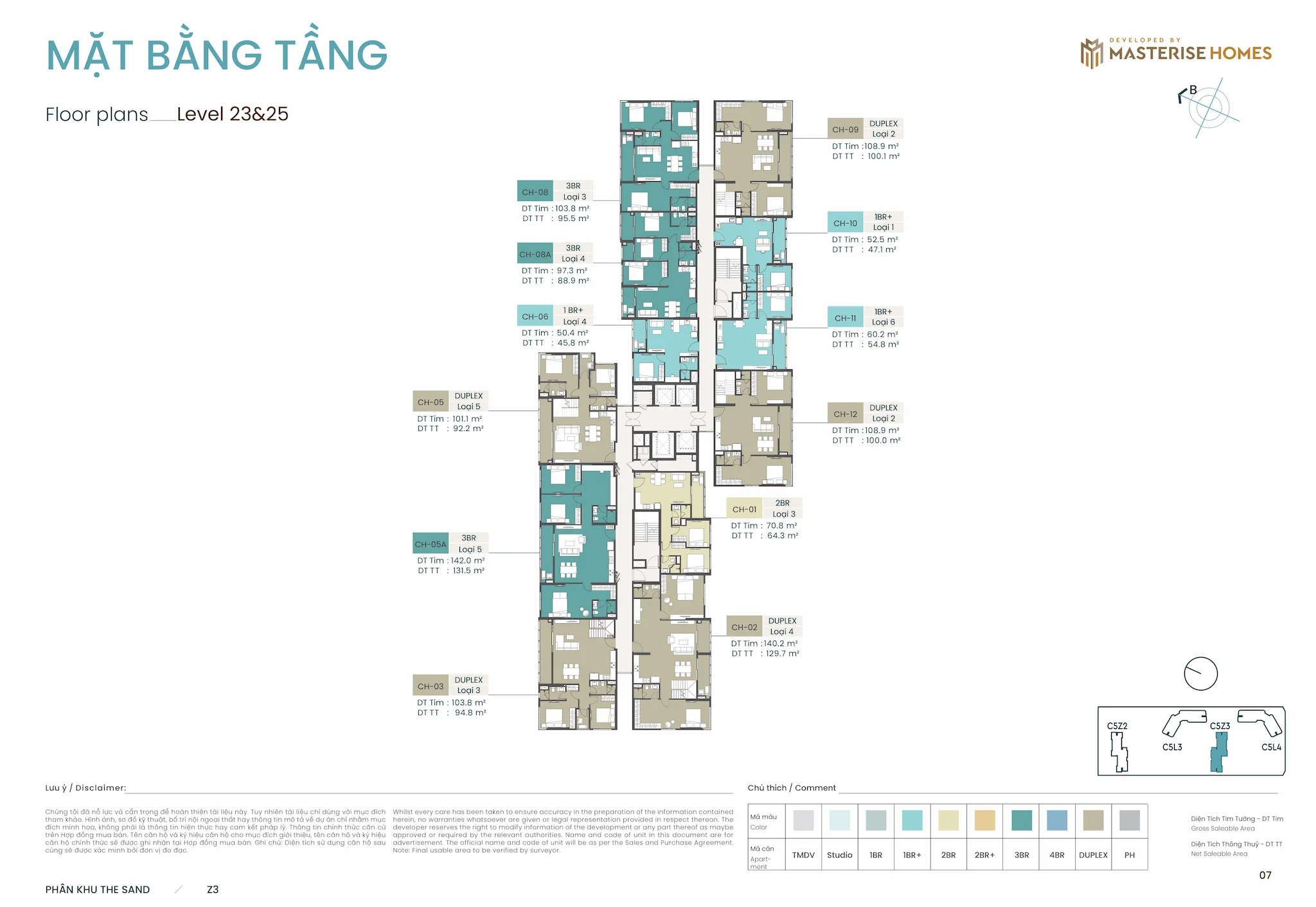 Tòa Z3 Tầng 23&25 Masteri Grand Coast