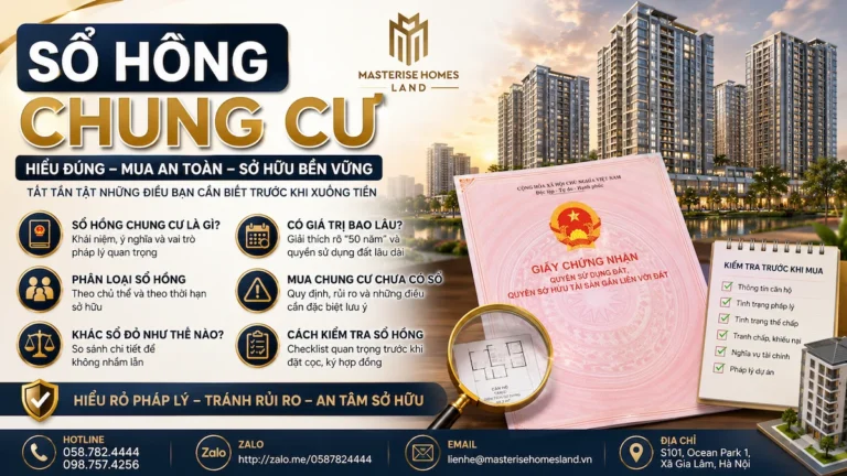 Sổ hồng chung cư là gì? Những điều người mua nhà cần biết trước khi ký hợp đồng