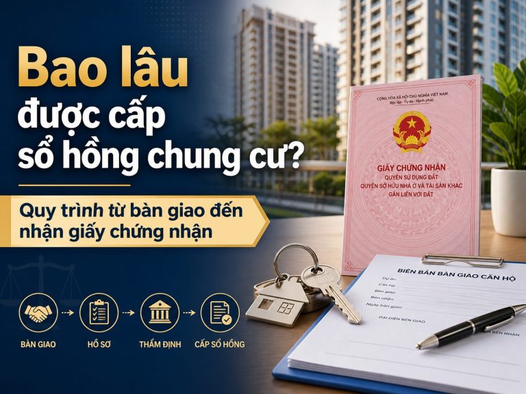 Bao lâu được cấp sổ hồng chung cư? Quy trình từ bàn giao đến nhận giấy chứng nhận