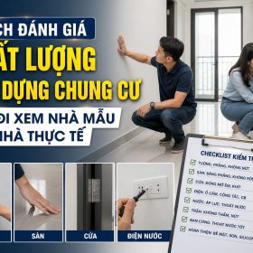 Cách đánh giá chất lượng xây dựng chung cư khi đi xem nhà mẫu và nhà thực tế