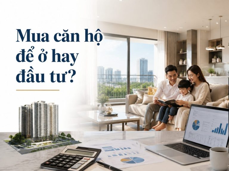 Mua căn hộ để ở hay đầu tư: hai bộ tiêu chí hoàn toàn khác nhau