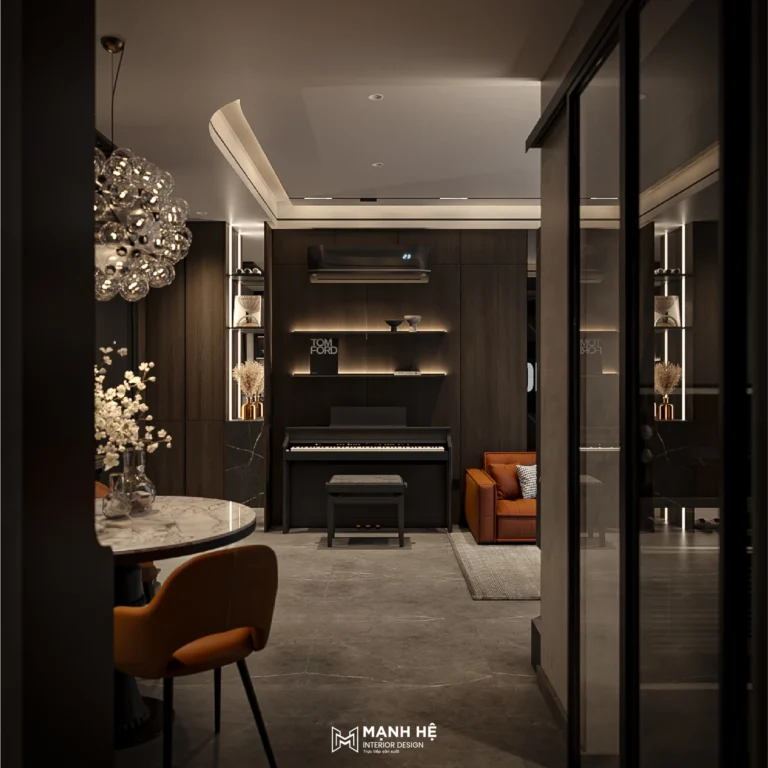 Tổng thể bố trí nội thất chung cư 70m2