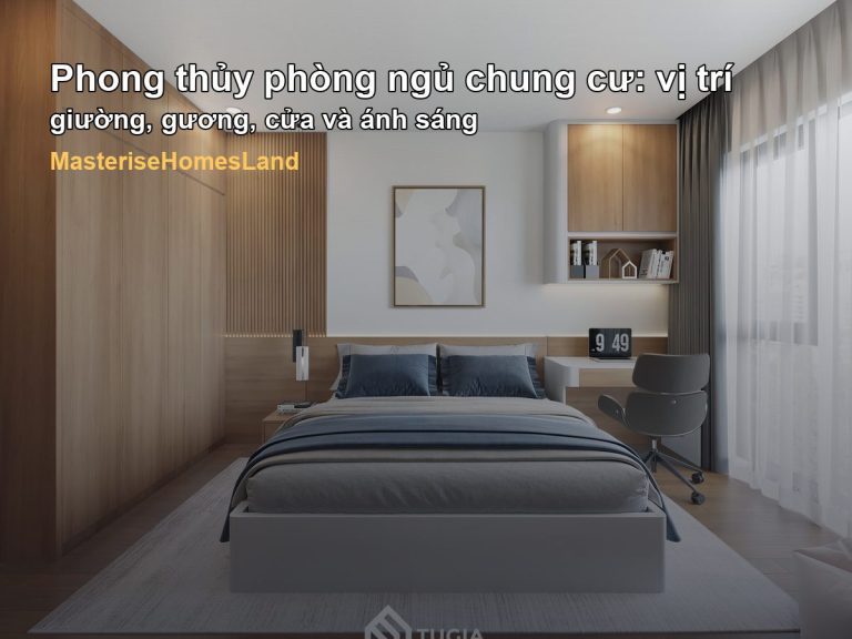 Phong thủy phòng ngủ chung cư: vị trí giường, gương, cửa và ánh sáng