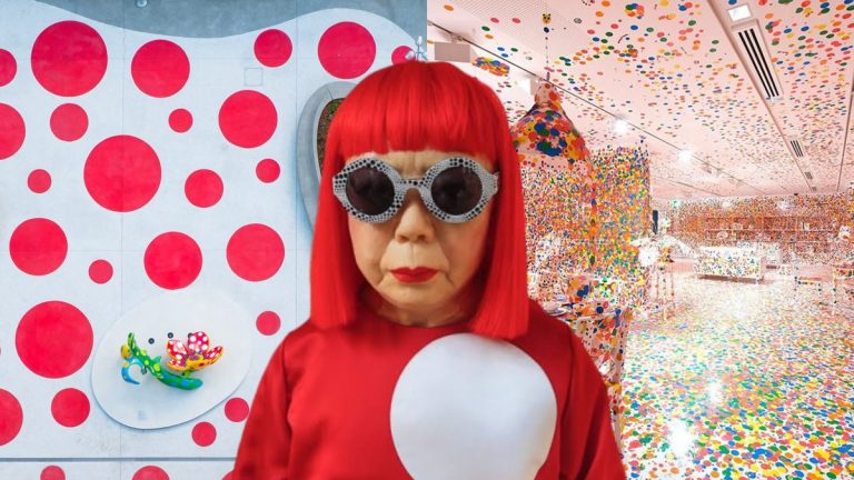 Dấu chấm bi của Yayoi Kusama đi vào nhà kính, chung cư và không gian sống